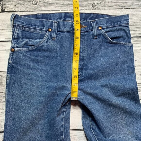 Wrangler Cowboy Cut Bootcut Blue Denim Jeans - Picture 8 of 11